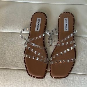 Brand New Steve Madden Skyler Sandal Clear Size 8